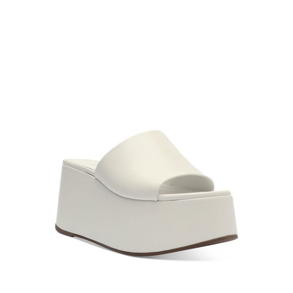 SCHUTZ White Sandals with Sleek Design